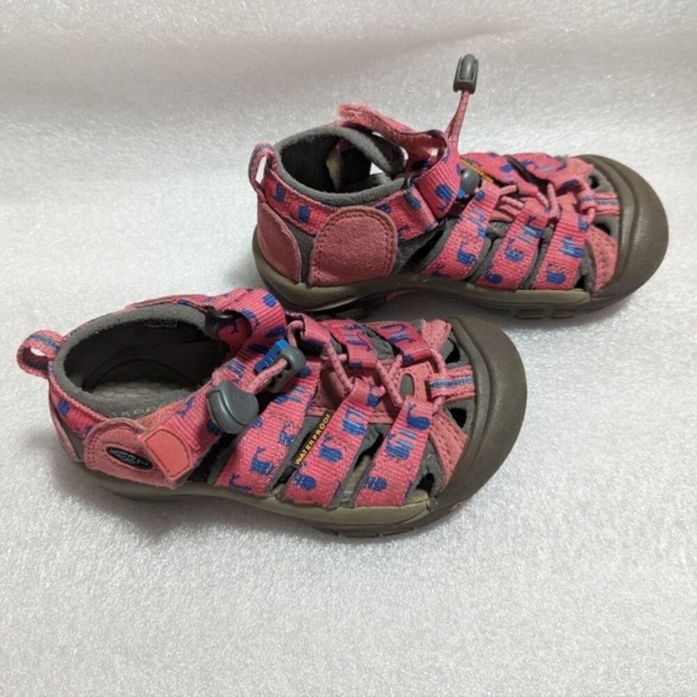 KEEN Kids pink whale water shoes sandals slip-on kids size 10 - Picture 3 of 7